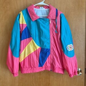 Head Sports Vintage Jacket Windbreaker hot pink size small‎